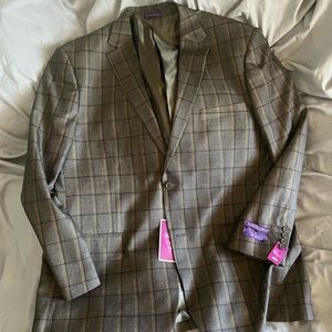 Vinci Three-Piece Plaid Suit